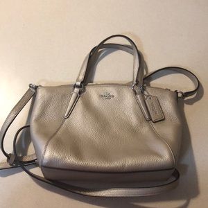 Gold Coach Crossbody Purse